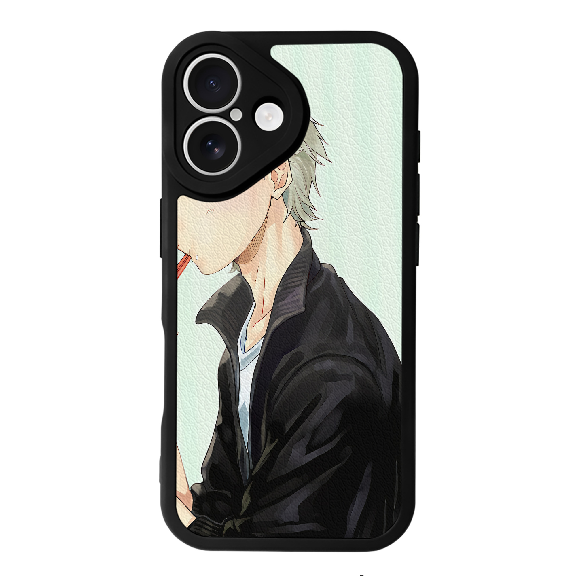 （画像用） ハイキュー!! Haikyu!! 【iPhone 16シリーズ対応】シリコンスマホケース（レザー調） 材質：シリコン
